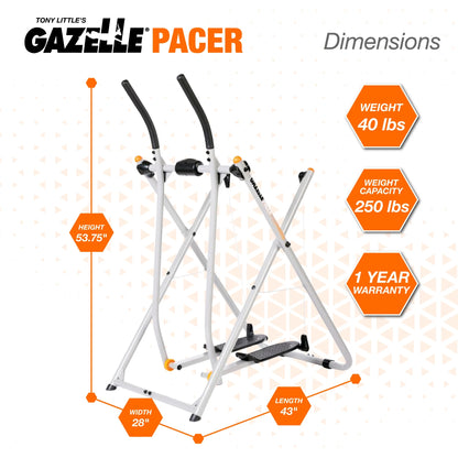 Tony Little Pacer Total Body Home Exercise Elliptical Glider