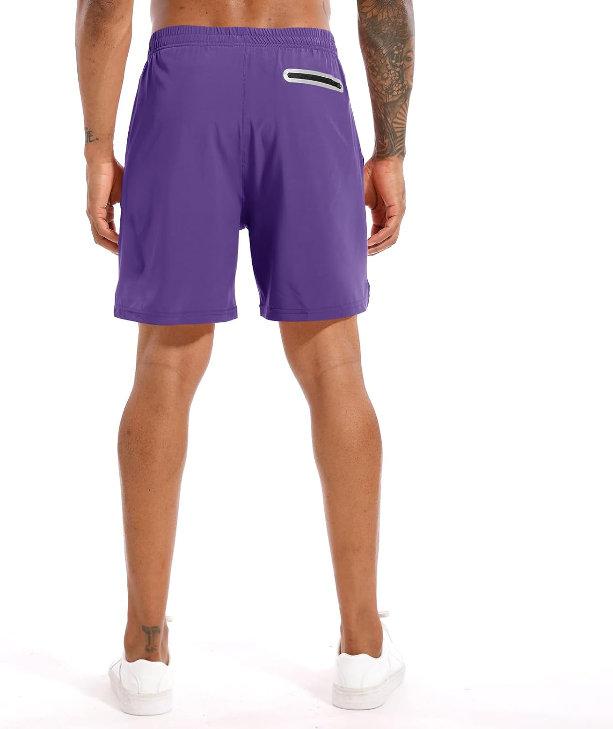 Men'S 2 in 1 Running Shorts 5 in or 7 in Quick Dry Gym Athletic Workout Shorts for Men with Phone Pockets